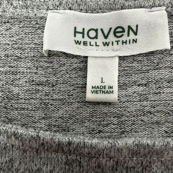Haven Well Within Women Gray Sweatshirt size Large - Picture 3 of 4